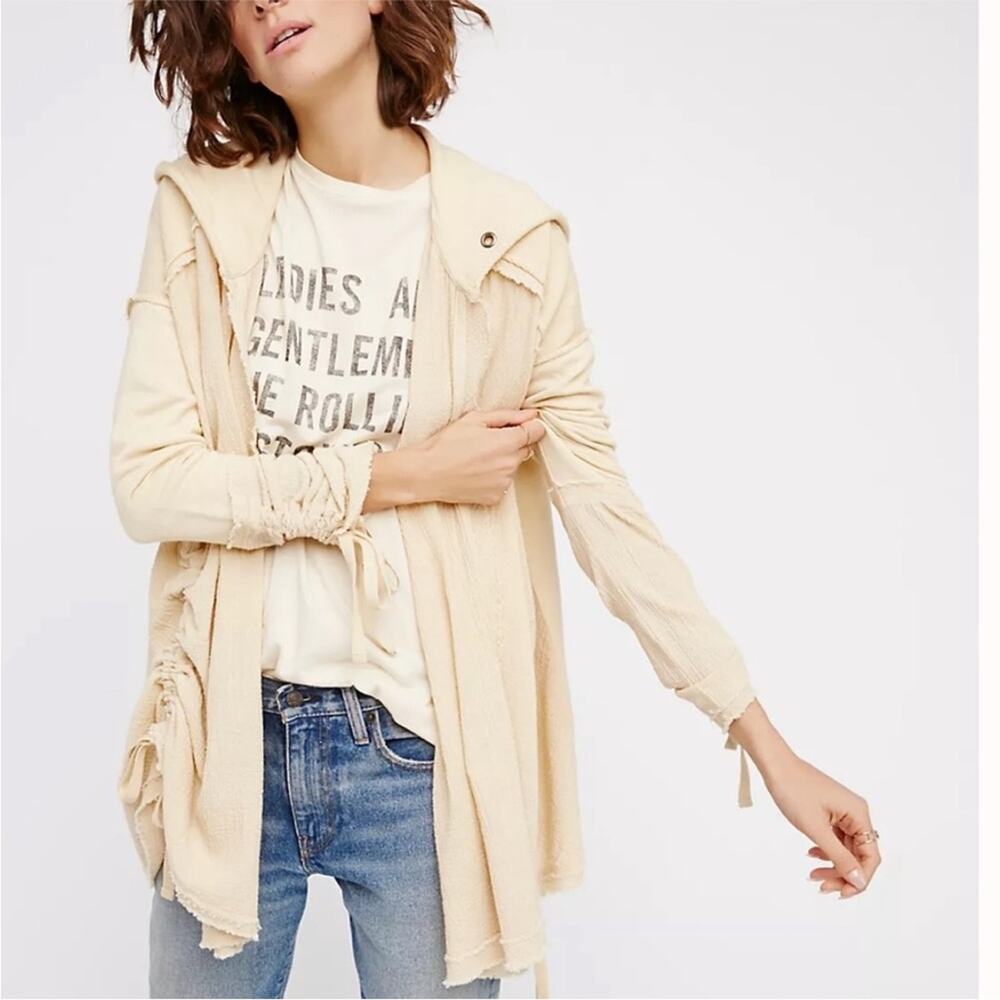 Free People Get Yer Gauze Cardigan on Yellow
